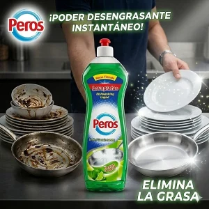 Lavaplatos Peros 1L Ultra Desengrasante – Máxima Limpieza y Ahorro Diario