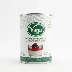 Leche Evaporada Vima 277ml – Cremosa, Versátil y Perfecta para Cocinar y Repostería