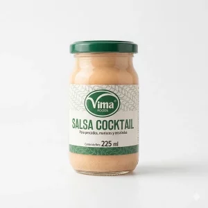 Salsa Cocktail Vima 225g – Cremosa, Lista para Servir y Perfecta para Mariscos y Snacks