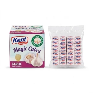 Caja de 20 Cubitos de Ajo Kent | Ajo Natural Listo para Cocinar | Sabor Intenso y Práctico