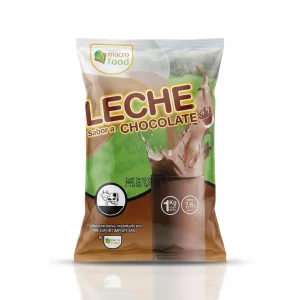 Leche Sabor a Chocolate 1 Kg Macro Food | Instantánea, Cremosa y Energética