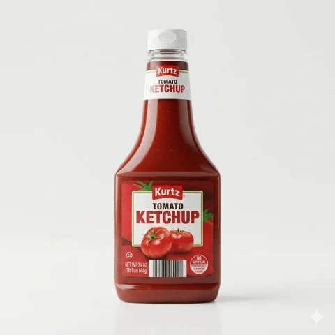 Ketchup Kurtz Tomato 680g botella squeeze sin conservantes artificiales