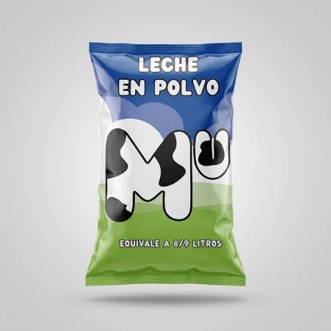 Bolsa de Leche en Polvo Instantánea MU de alto rendimiento equivalente a 8 a 9 litros de leche líquida fresca