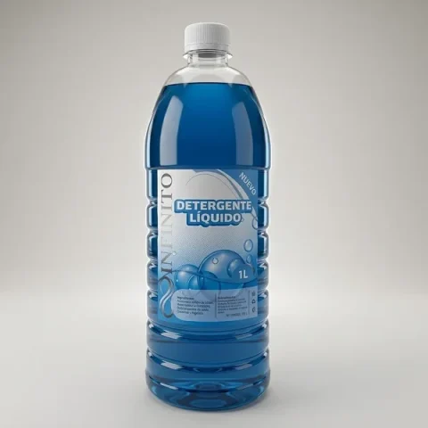 Detergente líquido Infinito 1L para eliminación de manchas en ciclos fríos