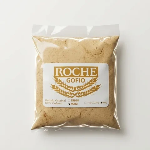 Gofio de maíz cubano Roche paquete de 460g tostado artesanal