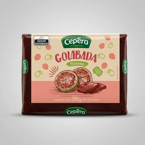Goiabada Tradicional Cepêra 500g empaque de dulce de guayaba brasileño