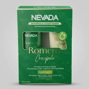 Kit Nevada Romero Crecepelo con shampoo y acondicionador enriquecido con extracto puro de romero para el cabello